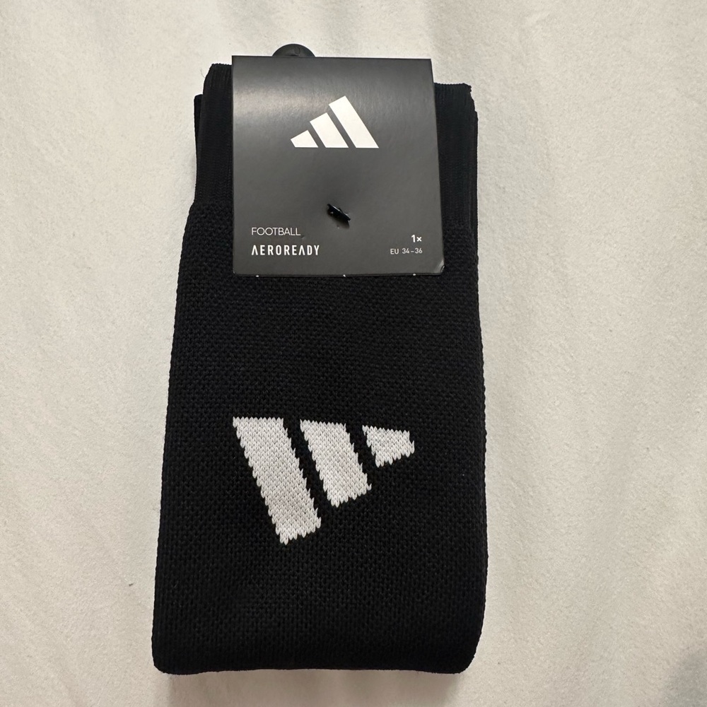 adidas Men's Black and White Athletic Socks